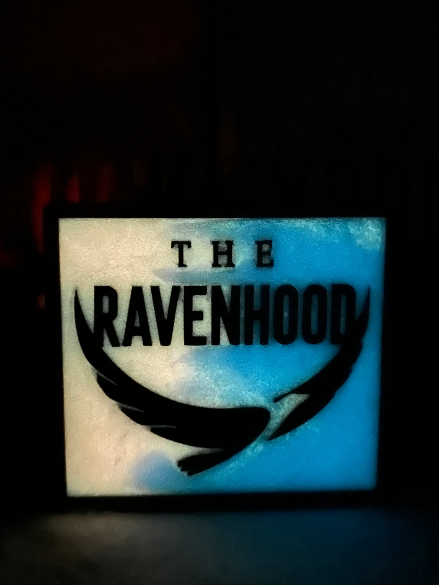 The Ravenhood Wood + Epoxy Sign | Officially Licensed Bookish Décor