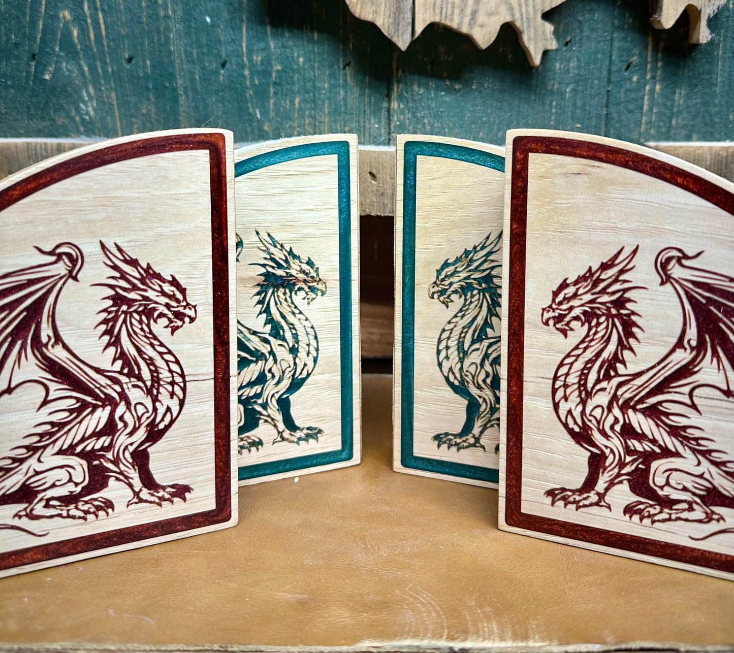 Dragon bookends