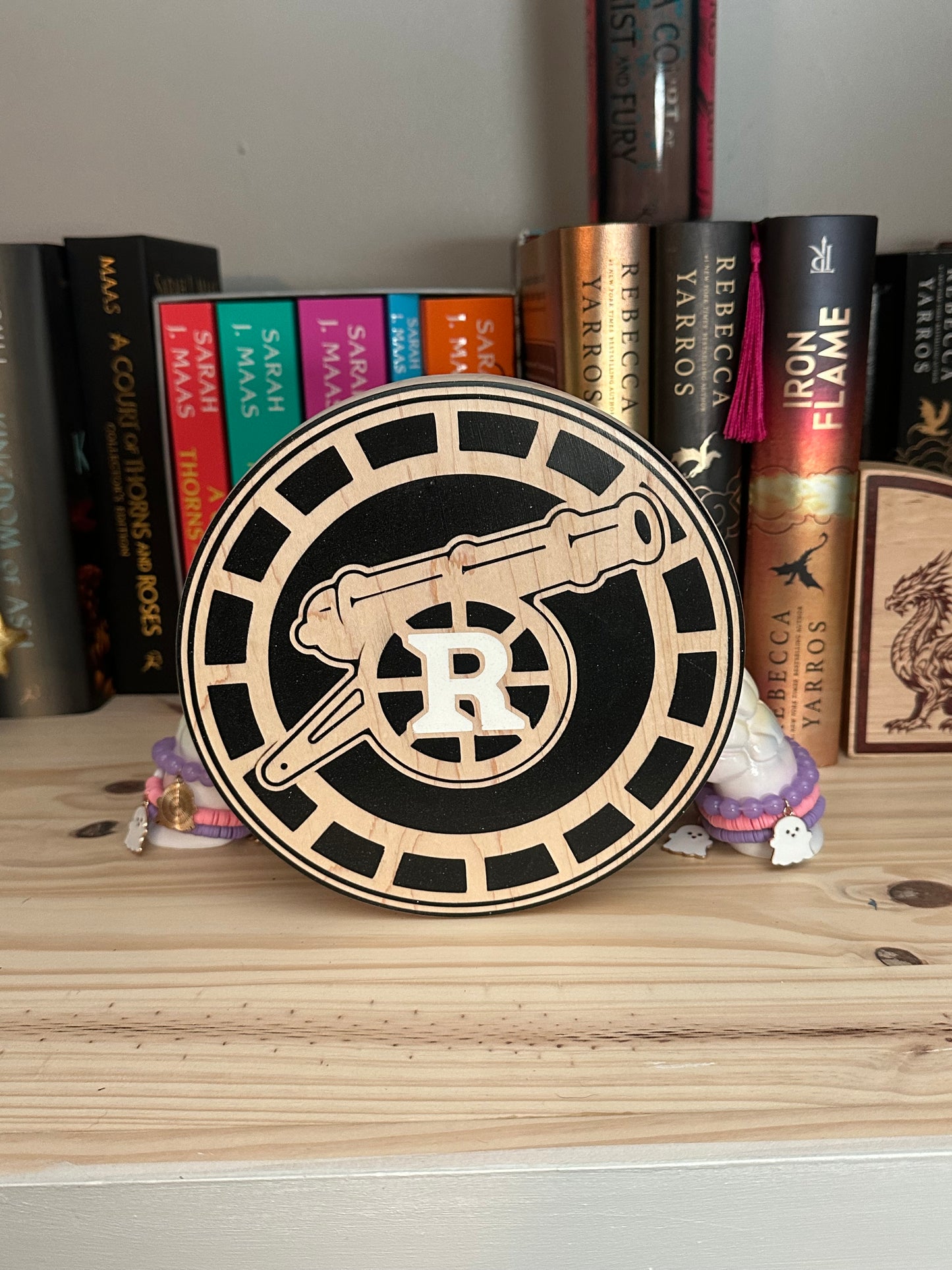 Boston Raiders wood and epoxy sign