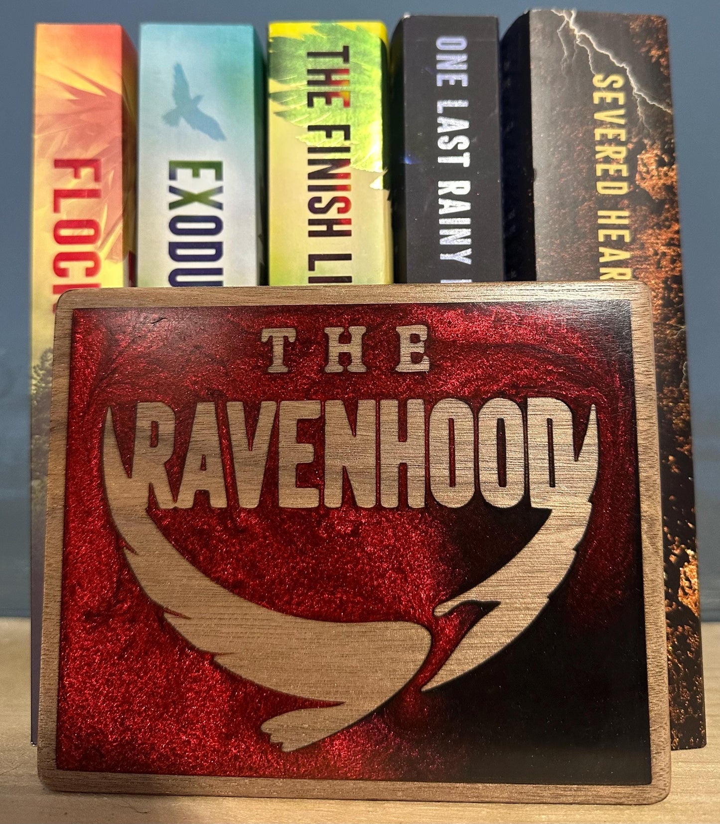 The Ravenhood Wood + Epoxy Sign | Officially Licensed Bookish Décor