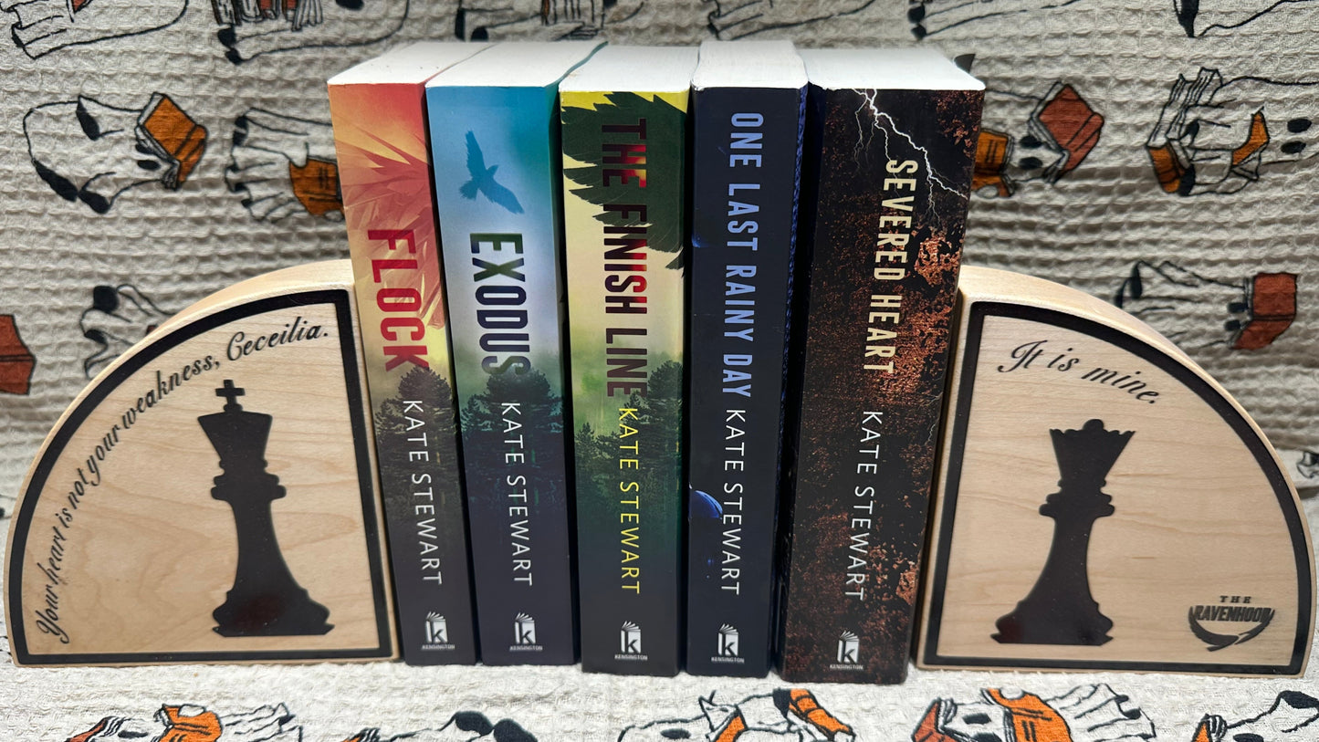 Officially Licensed “Your Heart Is Not Your Weakness” Chess Piece Bookends