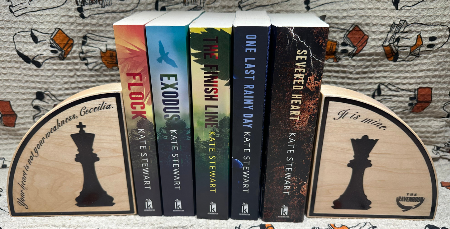 Officially Licensed “Your Heart Is Not Your Weakness” Chess Piece Bookends