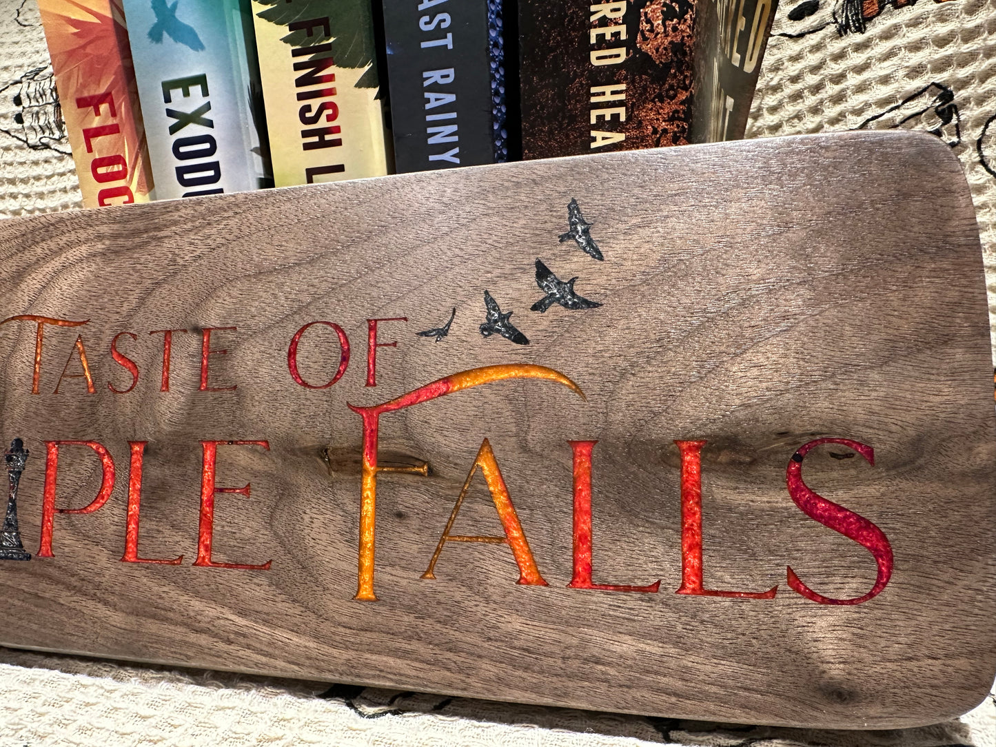 Officially Licensed A Taste of Triple Falls Limited edition bookshelf sign - Preorder