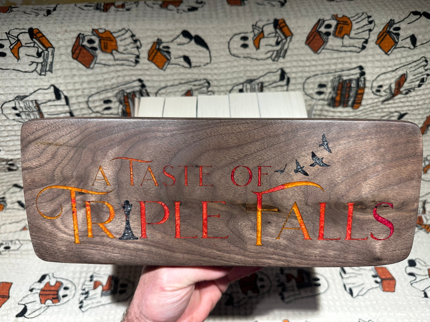 Officially Licensed A Taste of Triple Falls Limited edition bookshelf sign - Preorder