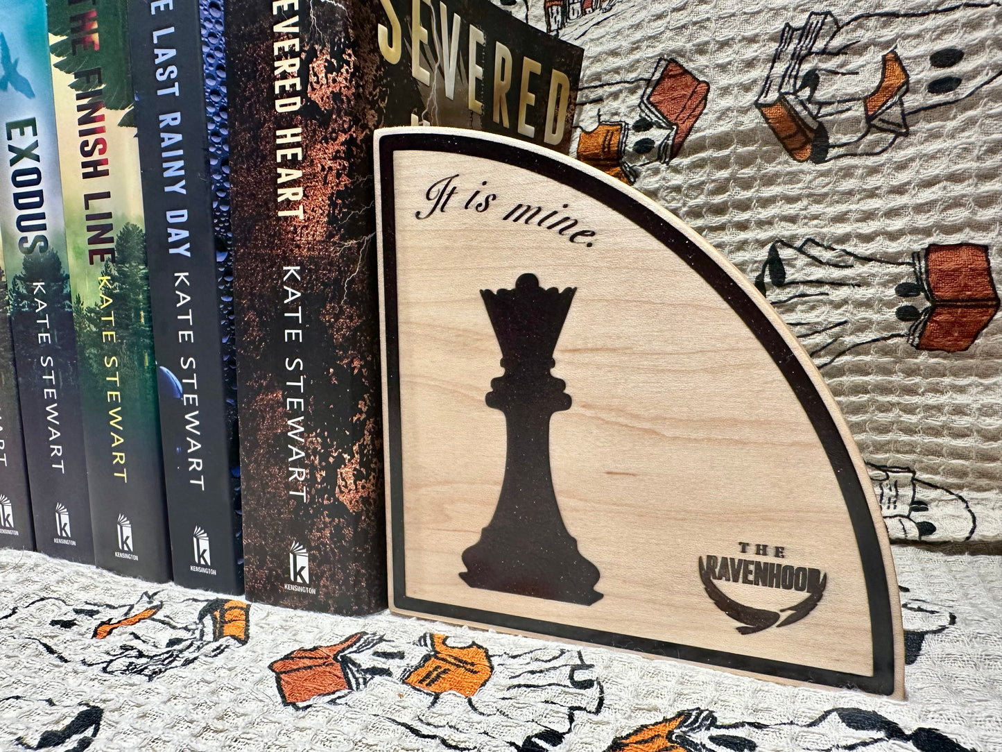 Officially Licensed “Your Heart Is Not Your Weakness” Chess Piece Bookends