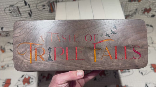 Officially Licensed A Taste of Triple Falls Limited edition bookshelf sign - Preorder